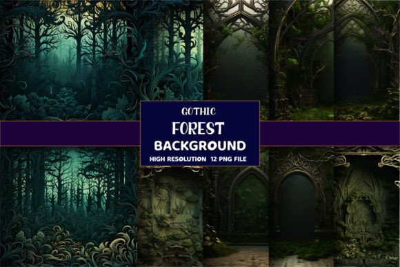 3D Gothic Forest Backgrounds: Crafting Digital Atmosphere