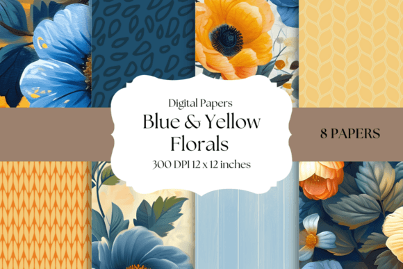 Blue and Yellow Floral Backgrounds: A Designer's Guide