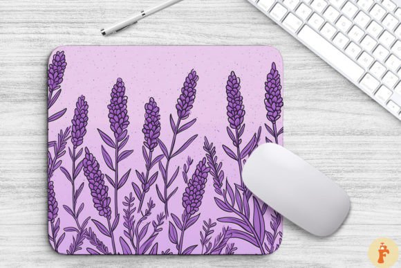 Doodle of Lavender on Lilac: A Design Asset for Brand Serenity