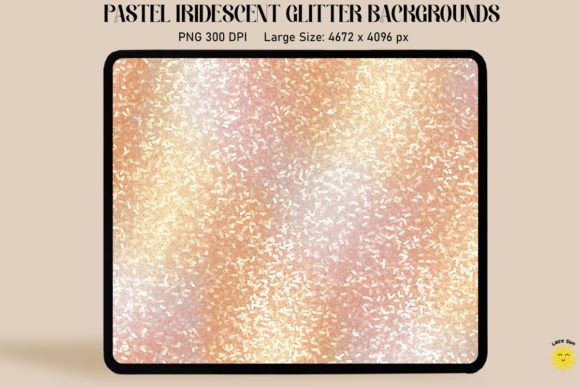 Elevate Your Brand with Pastel Beige Iridescent Backgrounds