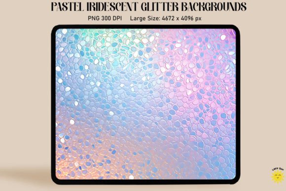 Elevate Your Projects with Pastel Silver Iridescent Backgrounds