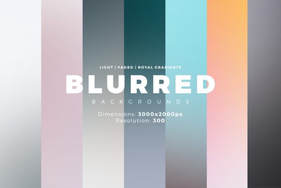 Elevate Your Visuals with 30 Blurred Backgrounds + Gradients