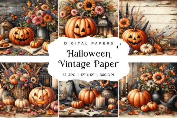 Embrace Nostalgia: Using Vintage Halloween Paper Backgrounds