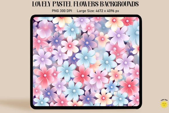 Embrace the Soft Charm of Tiny Pastel Flowers Backgrounds