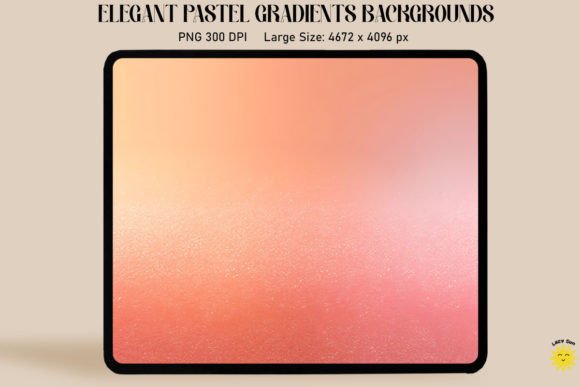 Embracing the Warmth of Coral Orange Pastel Gradient Backgrounds