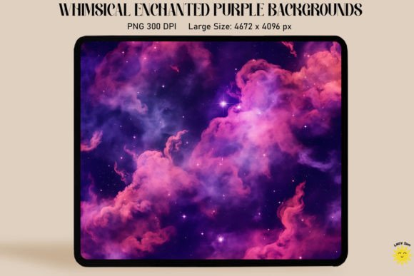 Enchant Your Designs: Mastering Purple Smoke and Stars Backgrounds
