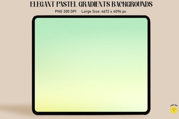 Green Yellow Pastel Gradient Backgrounds: A Fresh Creative Asset
