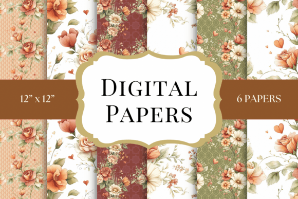 Romantic Fall Floral Backgrounds: Warmth for Autumn Projects
