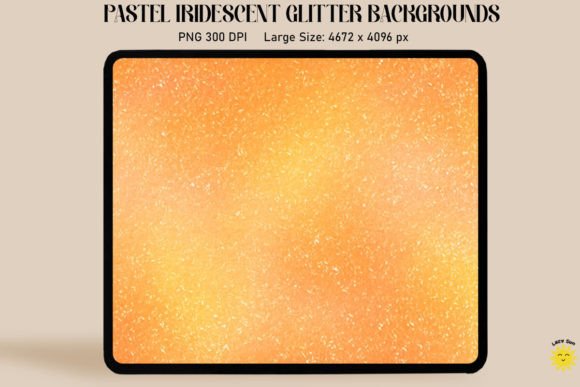 The Soft Glow of Pastel Orange Iridescent Backgrounds