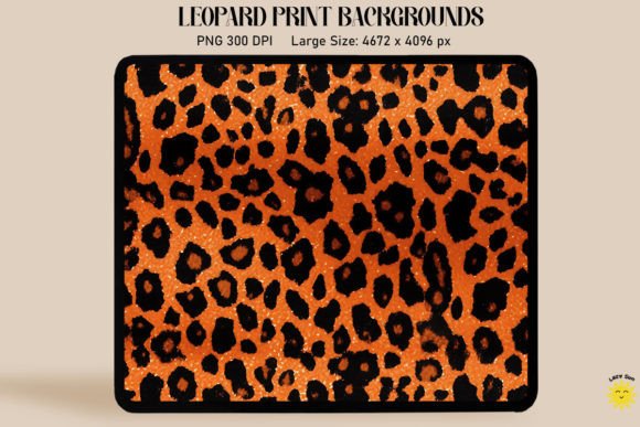 Unleash Your Creative Energy with Orange Leopard Print Backgrounds