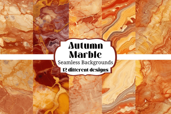 Warm Up Your Designs with Autumn Marble Patterns