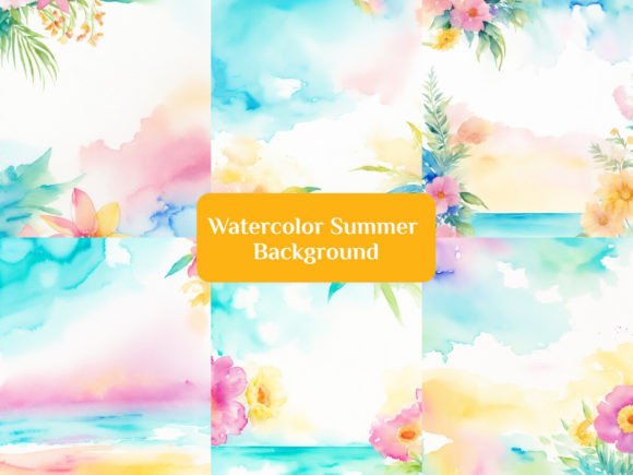Watercolor Summer Backgrounds: Your Instant Design Upgrade